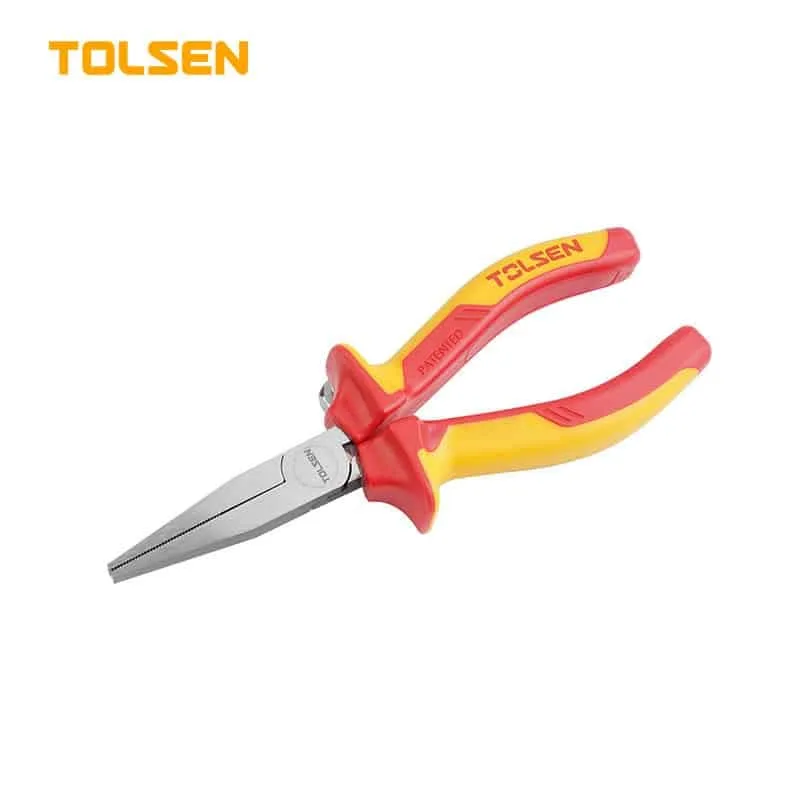 TOLSEN INSULATED FLAT NOSE PLIERS 6"