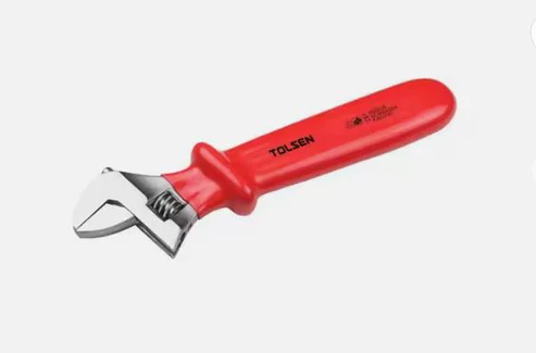 TOLSEN INSULATED ADJUSTABLE WRENCH 8"