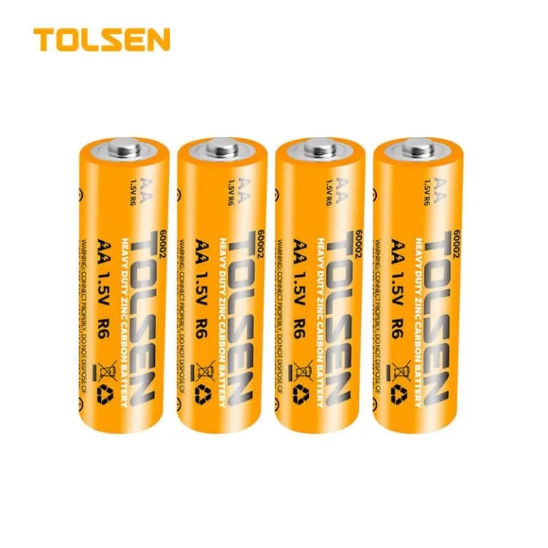 TOLSEN ZINC CARBON BATTERY 4PCS