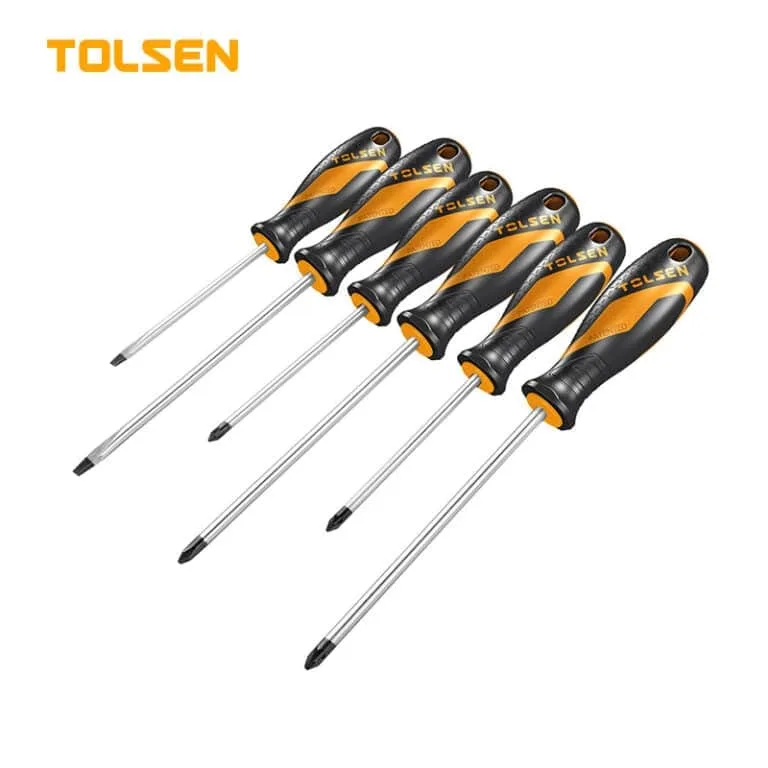 TOLSEN SCREW DRIVER SET (GRIP) 6PCS