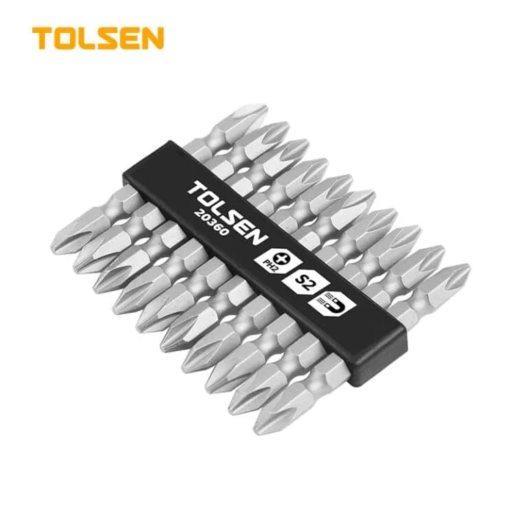 TOLSEN SCREW DRIVER BIT SE 10PCS (GRIP)