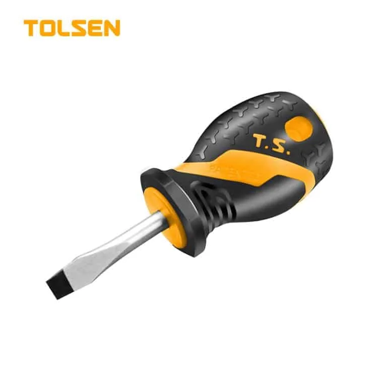 TOLSEN CHUBBY FLAT SCREW DRIVER (GRIP)