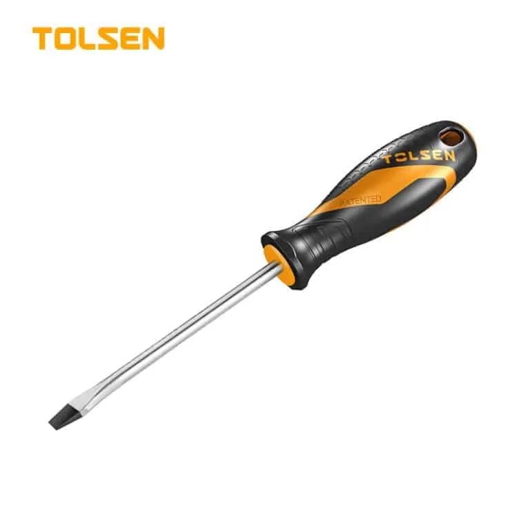 TOLSEN FLAT SCREW DRIVER (GRIP) 4" X 6.5