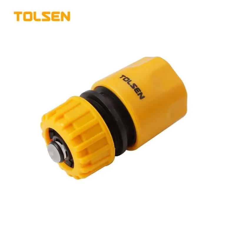TOLSEN HOSE CONNECTOR WITH WATER STOP 1/