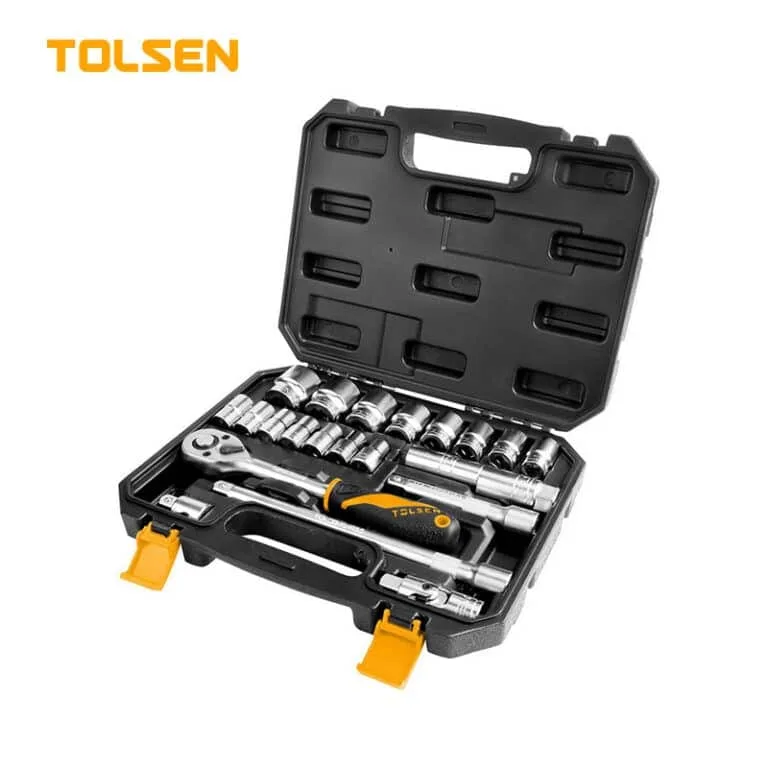 TOLSEN BOX SOCKET SET 22PCS 1/2"