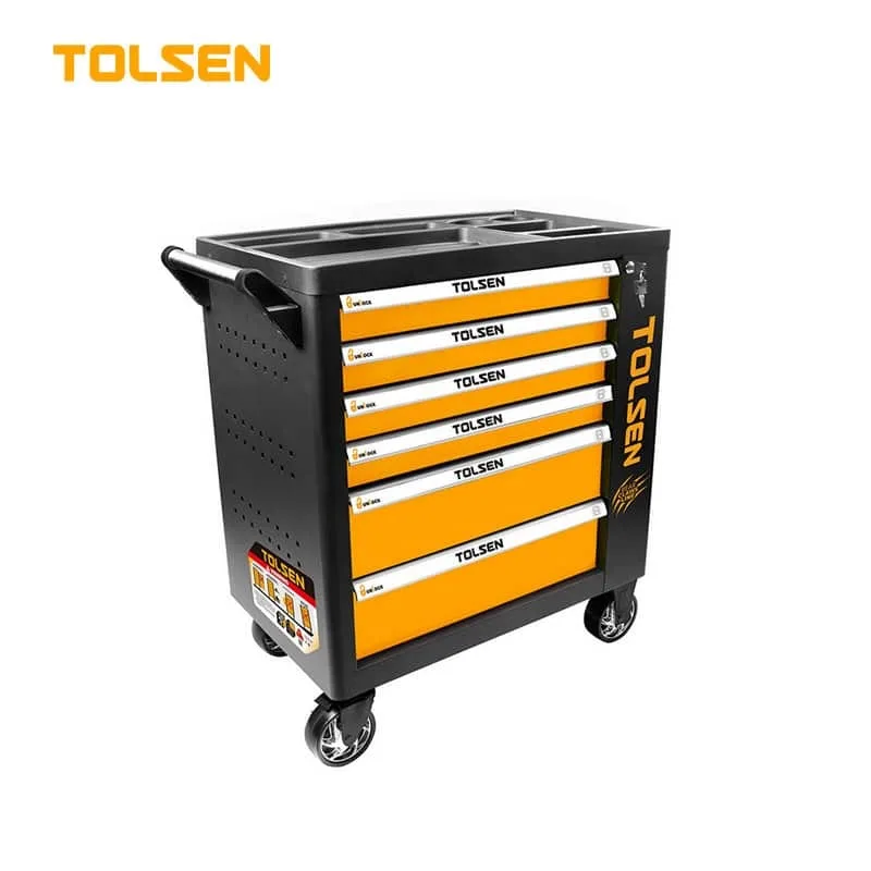 TOLSEN 6 DRAWER ROLLER CABINET