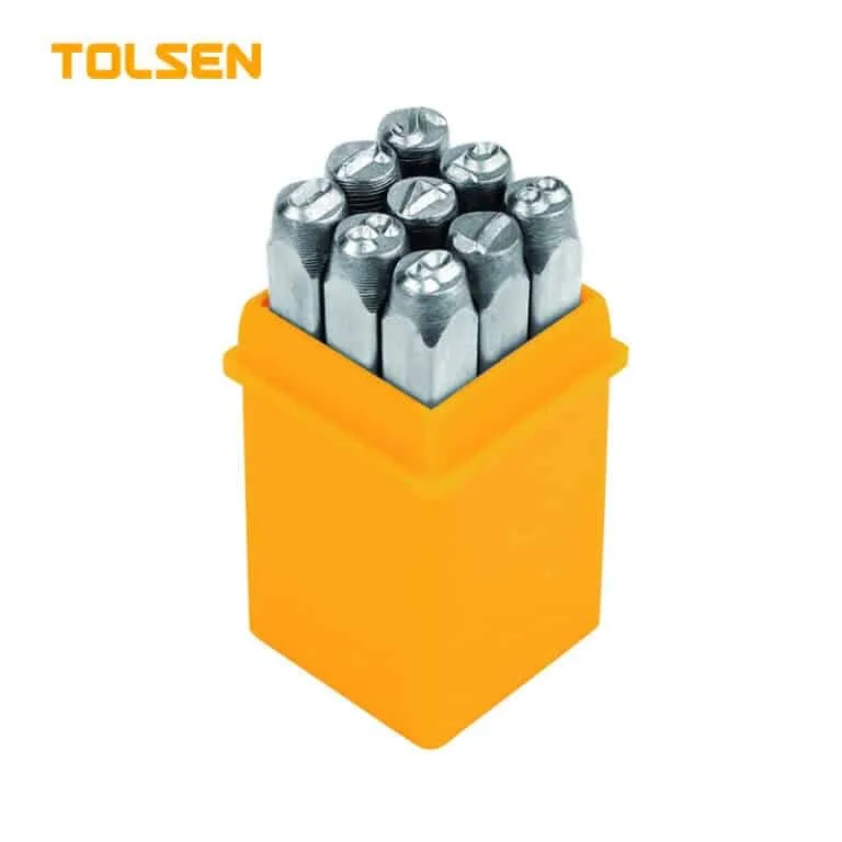 TOLSEN NUMBERING PUNCH SET 9PCS