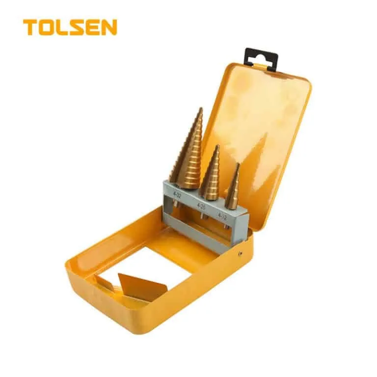 TOLSEN TITANIUM COATED DRILL BITS SET 3P