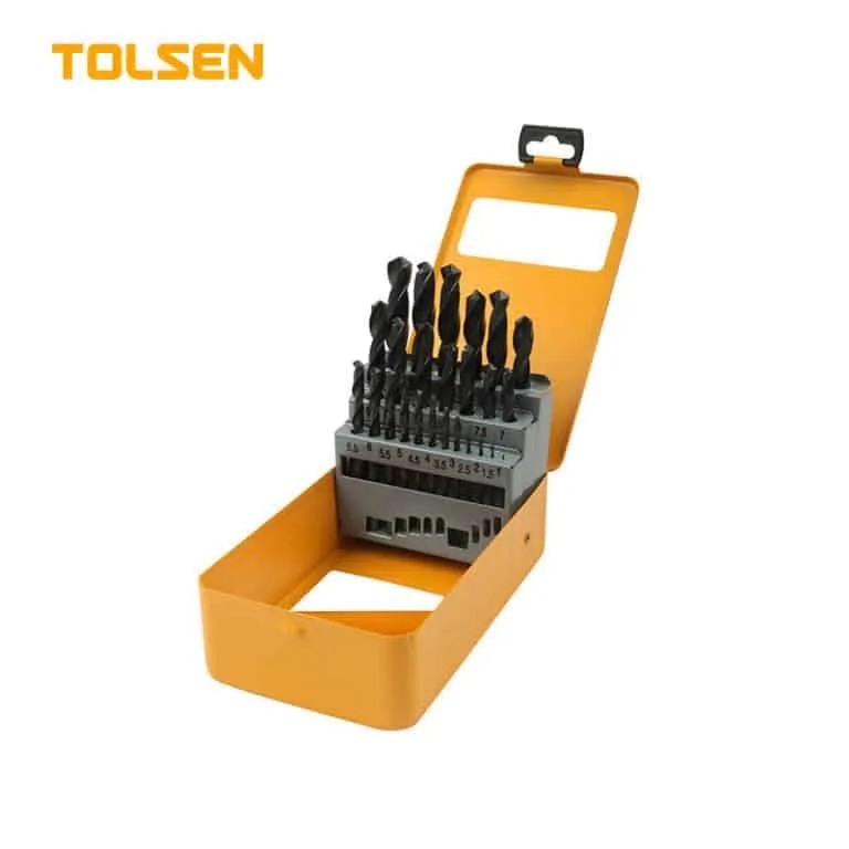 TOLSEN HSS TWIST DRILL BITS SET 25PCS
