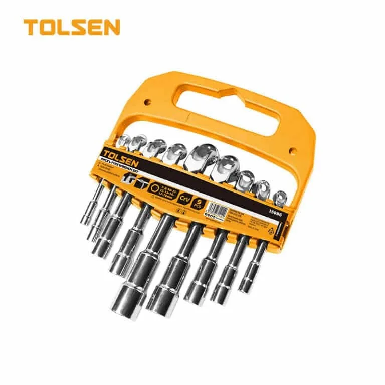 TOLSEN 9PCS L-TYPE WRENCH SET 7MM TO 19M
