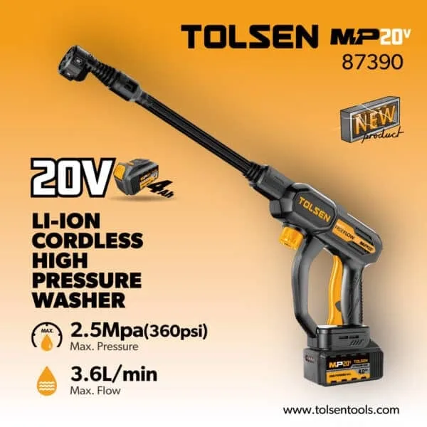 TOLSEN CORDLESS HIGH PRESSURE WASHER